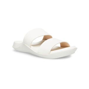 COOL PLANET BY STEVE MADDEN Womens White Libraa Slip On Slide Sandals 6.5 M